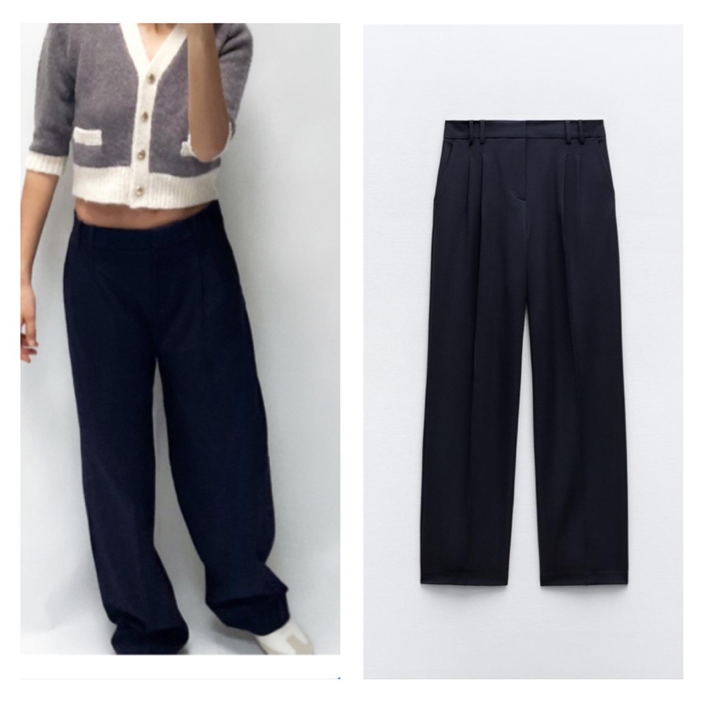 NWT Zara wide leg pants with darts